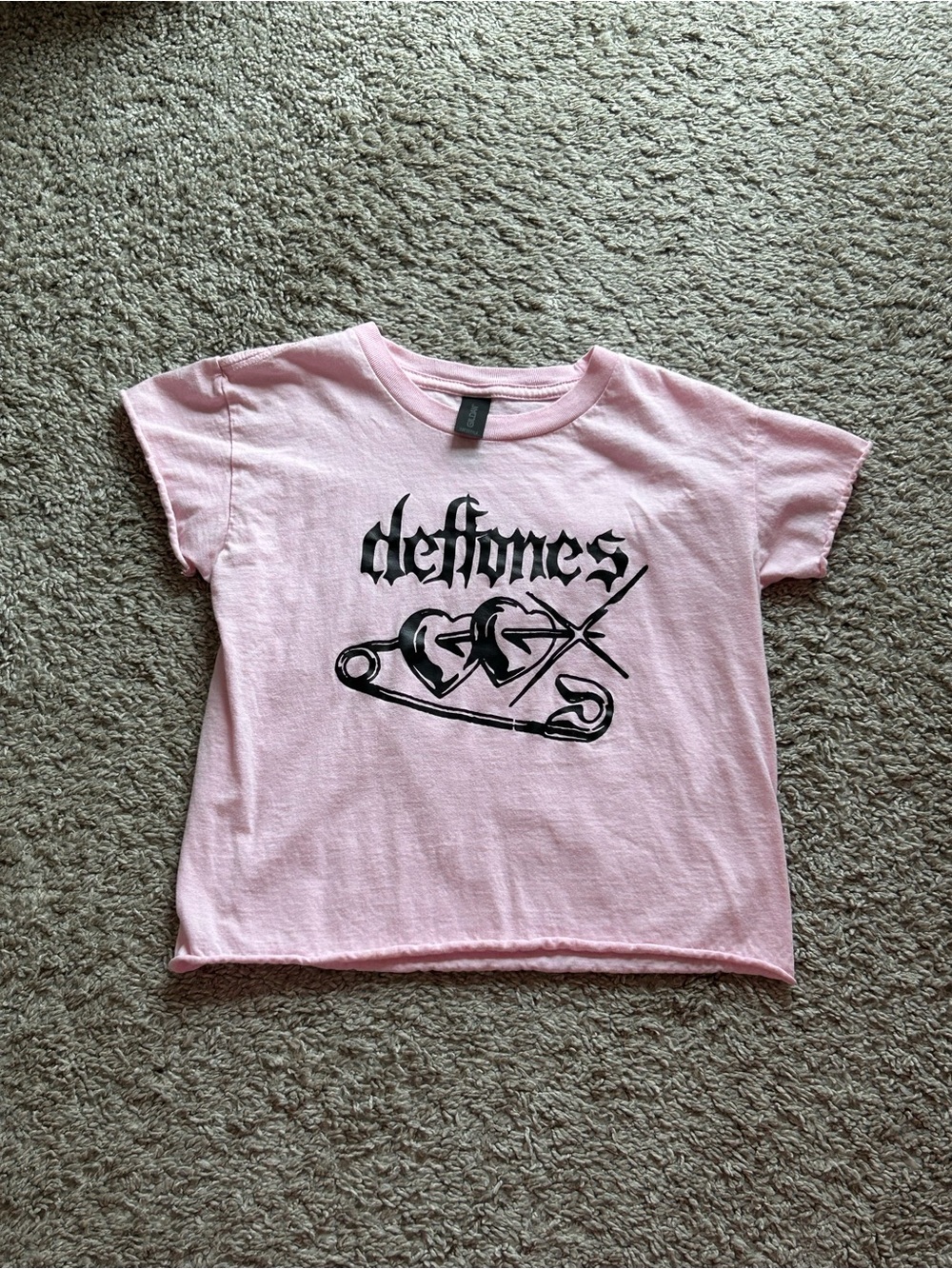 pink deftones tee short sleeve